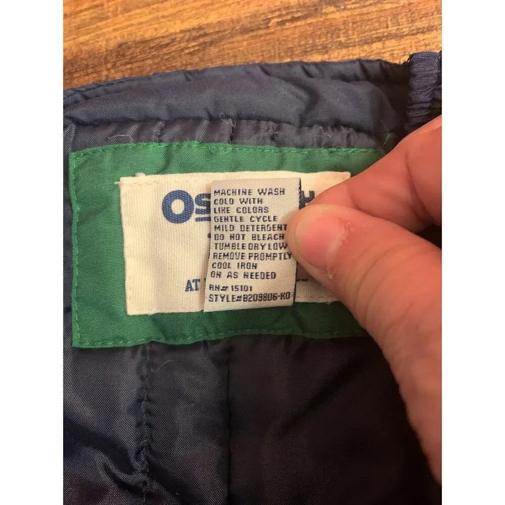 OSHKOSH B’GOSH Unisex Kids Navy Snow/Ski Bib Overalls / Size: 2T
